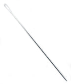 Extra large silver multi-purpose needle on a white background