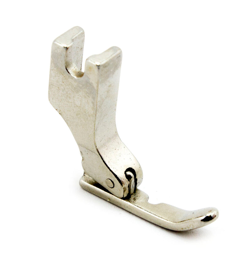 Right side zipper foot for industrial sewing machines.