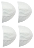 Two pairs of white men's shoulder pads, Style BQ-22.