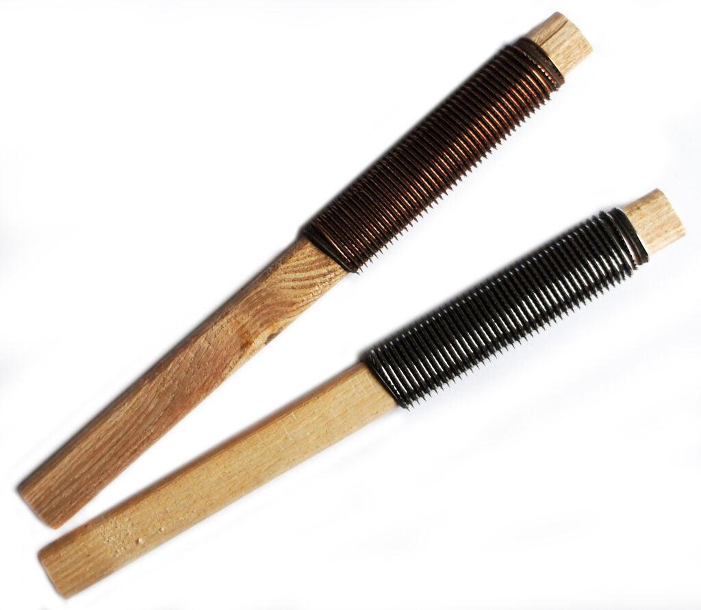 Two shoe repair sanding tools displayed on a white background.