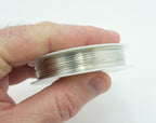 Close-up of the 0.5mm silver wire showing its fine texture.
