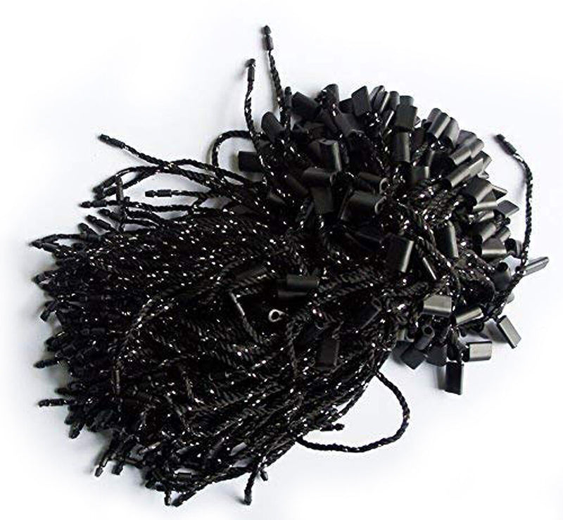 Black and silver round snap locks displayed in a pack.