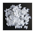 Pack of small decorative white butterfly ribbon bows for crafts