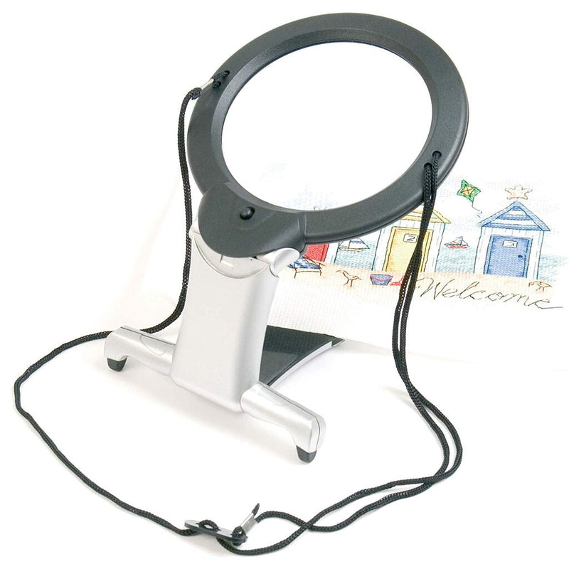 2 in 1 illuminated magnifier with LED light for detailed viewing