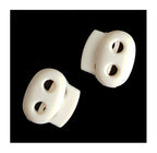 Pack of 10 white plastic toggle spring stop cord locks