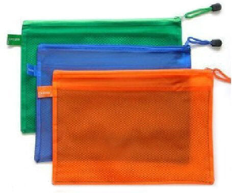 B5 waterproof net divided tool bag in tough PVC material