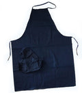 Front view of medium duty unisex stretch denim apron
