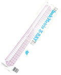 Two B95 flexible grader rulers laid out on a table