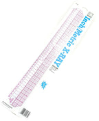 Two B95 flexible grader rulers laid out on a table