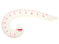 Multi purpose comma shape curve line pattern ruler, 12 inch.