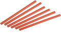 Flat point carpenters pencils arranged in a row