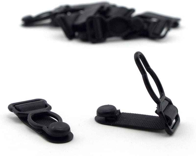 Comparison of black and white girdles clips side by side.