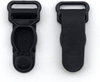 Girdles clips in use on a lingerie garter belt.
