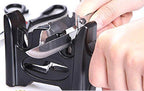 Floating ceramic rods for versatile scissor sharpening