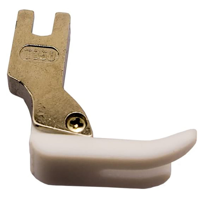 T350 Teflon foot with leather material for sewing demonstration