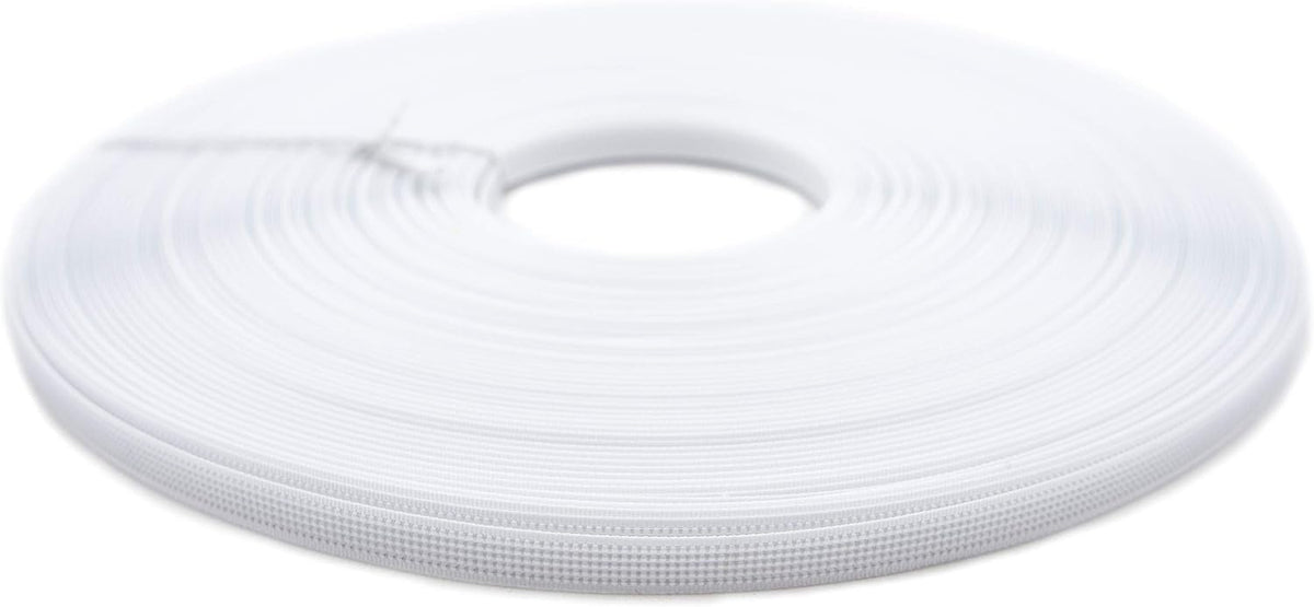 Roll of white sew in rigid boning, 8mm width.