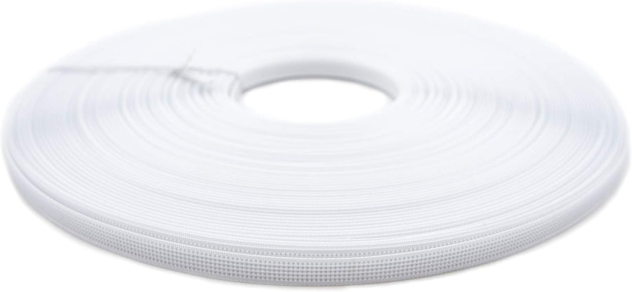 A Roll of Sew In Rigid Boning, Thin, 8mm width, Appx 50 metres, White