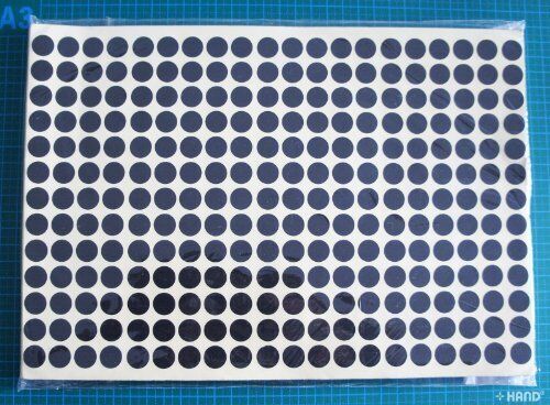 Self-Adhesive Tailors Round labels, Diameter 13mm, A Pack of 15 Sheets/132 Stickers per Sheet Colour Blue