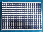 Self-Adhesive Tailors Round labels, Diameter 13mm, A Pack of 15 Sheets/132 Stickers per Sheet Colour Blue
