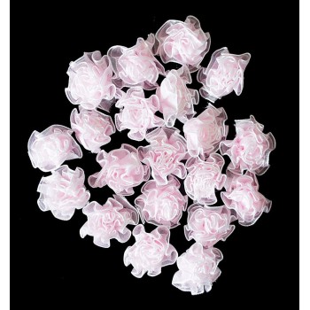 F15 Assorted Colours Decorative DIY Craft Flower Trims, 20 a Pack (F15-2 Baby Pink)