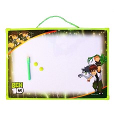 Children Colourful Dry Erase Magnetic White/Alphabet Board with Marker, Eraser and Magnets (Large Boys 50x25)