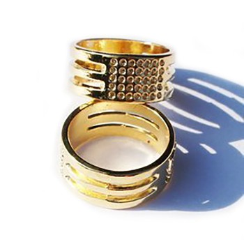 Gold Ring Thimbles x2