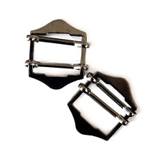 HAND ® H6522 Gunmetal Tone Shoe Handbag Buckles Size 2 - Pack of 20