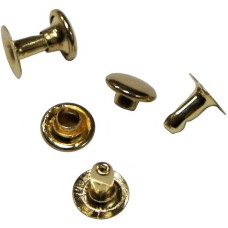 HAND 2-part Decorative Top Press Stud Buttons Assorted Sizes, Colours and Designs (PSG14 Plain Flat Gold 8mm - pack of 200 - Top 40g Bottom 30g)