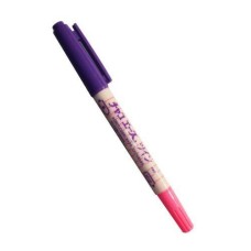 Water Erasable Purple & Pink Double Side Fabric Marker Pen - 2 Pcs
