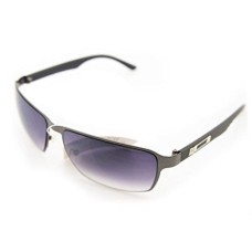 HAND 1073 Stylish Unisex Sunglasses with Silver Temple Motif - Width at Temples 140 mm - 100% UV400 Protection - Black & Gunmetal Grey Frames with Violet Lenses HAND 1073 Stylish Unisex Sunglasses with Silver Temple Motif - Width at Temples 140 mm - 100% UV400 Protection - Black & Gunmetal Grey Frames with Violet Lenses