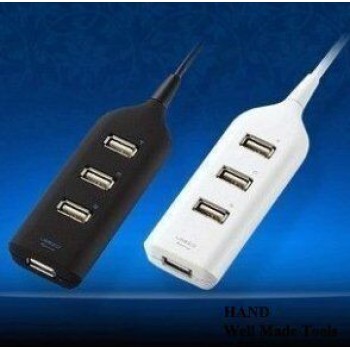 Black 4-Port High Speed USB 2.0 Hub- Buy 1 Get 1 Free Offer