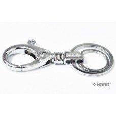 NO.3 XMD Solid All Metal Double Key Rings & Buckle Pack of 2