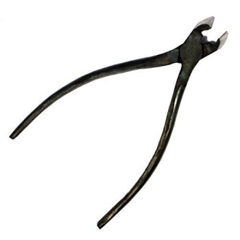 HAND Professional All Metal Angled Shoemaking Leather Pincer End Cutting Plier Tool - 155mm