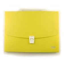 HAND ® A4 Concertina Document Wallet Case with 12 Compartments and Colourful A-Z Divider Tabs - 33 cm x 25 cm - Yellow
