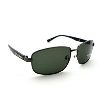 HAND Polarised Sunglasses 1329 Unisex Dark Tinted Hydrophobic and Anti-Reflective Lenses - Leopard Print Fabric Bag