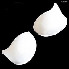White Sew In Push Up Bra Cup Pads/Bra Making - Assorted Sizes - 2 Pairs (710-80 Size M)