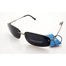HAND 1302 Stylish Unisex Sunglasses - Metal Frame - Width at Temples 136 mm - 100% UV400 Protection - Metallic Grey Frame with Blue Grey Lenses HAND 1302 Stylish Unisex Sunglasses - Metal Frame - Width at Temples 136 mm - 100% UV400 Protection - Metallic Grey Frame with Blue Grey Lenses