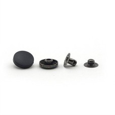 HAND Press Studs PSPB03 4-part Black Plastic Top 12.5mm Dark Copper Snap Buttons - Pack of 20