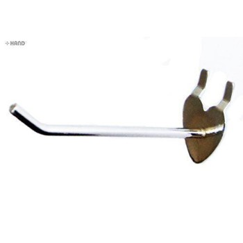 10cm Slatwall Euro Hooks - Arm Retail Shop Display - pack of 5 (SRM01 Heart Shape Backplate)