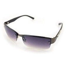 HAND 1056 Stylish Unisex Sunglasses with Silver Skull and Bones Temple Motif - Width at Temples 134 mm - 100% UV400 Protection - Black & Gunmetal Frame with Violet Lenses HAND 1056 Stylish Unisex Sunglasses with Silver Skull and Bones Temple Motif - Width at Temples 134 mm - 100% UV400 Protection - Black & Gunmetal Frame with Violet Lenses