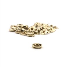 HAND Snap Buttons SBG03 2-part Gold Colour 12mm Fasteners - Pack of 20