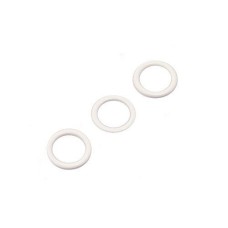HAND Metal O Lingerie Rings 1 cm Diameter, Takes Straps up to 0.8 cm Width, Pack of Approx 50 (10 g) White Plastic Coating