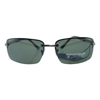 HAND 1358 G15 Polarised Gunmetal, Black & Grey Unisex HD Sunglasses with Hydrophobic Anti-Reflective Lenses - Width at Temples 138 mm - 100% UV400 protection