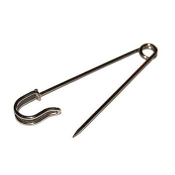 Kilt Pin - Metal Sliver Colour 10cm 4"