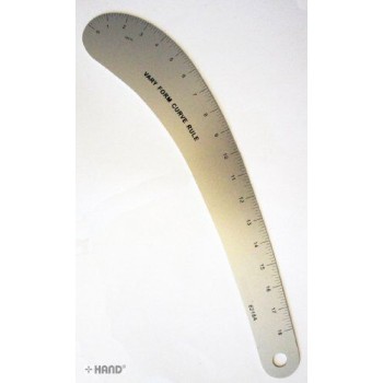 NO.6218A HAND Imperial Vary Form Curve Ruler, Aluminium, 18inch