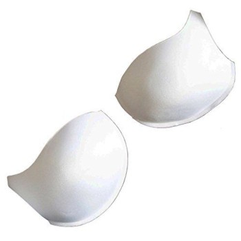 HAND Bra Pads 710-95 XL White Sew In Push Up Cups Pads Bra Making - Pack of 2 Pairs