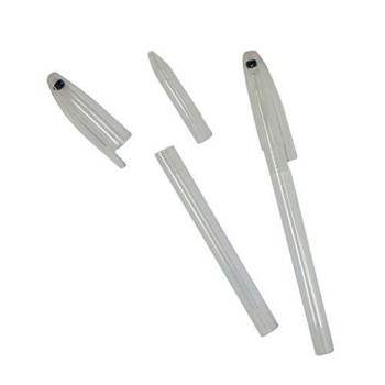 HAND Lead Holder Clear Mark Silver Pen Leads Empty Container - Pack of 2 HAND Lead Holder Clear Mark Silver Pen Leads Empty Container - Pack of 2