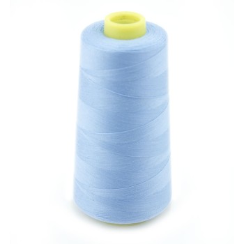 Assorted Colours 100% Polyester Threads Appx 3000m - Cold Colours (NO.23 Sky Blue)