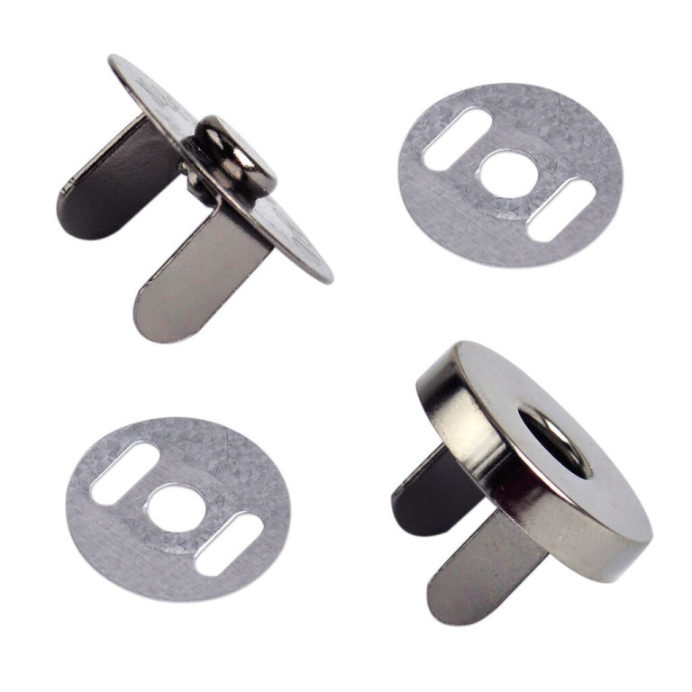 10 Sets Magnetic Snap Buttons, Silver, 18mm 10 Sets Magnetic Snap Buttons, Silver, 18mm