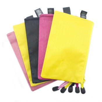 Fancy Fashion Files Colourful A6 Zip File Bags/ Fabric Tool bags/ Tough File Bags x 5